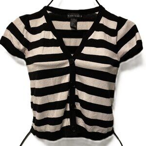 Rampage Black and White Cardigan Size Small